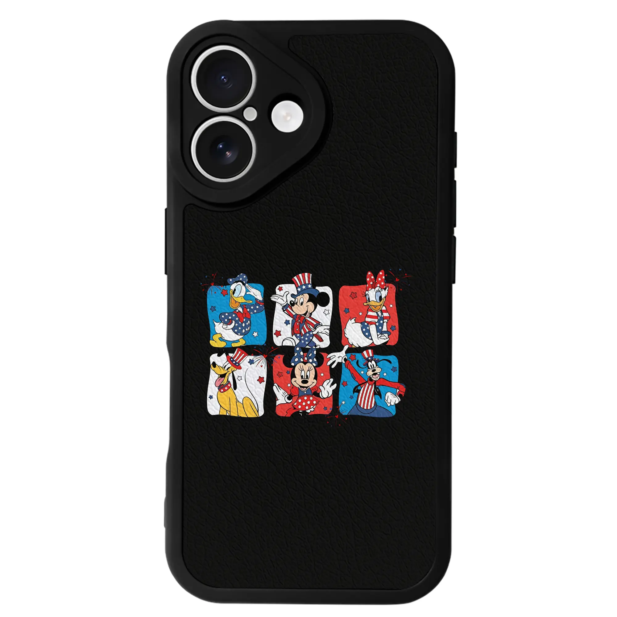 ミッキーマウス（Mickey Mouse） グッズ ミッキーマウス（Mickey Mouse） - IPhone 16シリーズ対応 ・ シリコンスマホケース ・ レザー調 ・ 高精度フィット ・ 耐衝撃 ・ ワイヤレス充電対応 ・ 精密カット